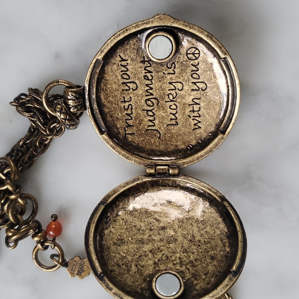Lucky Brand Magnet Locket Necklace